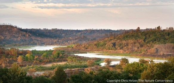 The Niobrara River flowing through the Niobrara Valley Preserve.