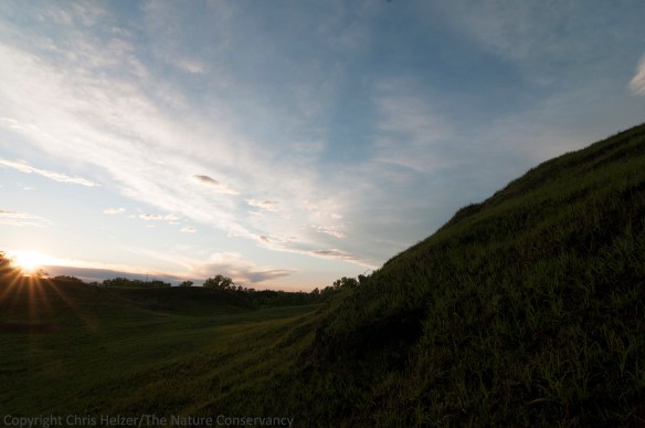 In this photo, I set the camera to capture the sky as it looked, knowing that the ground was going to be very dark.