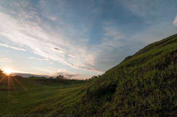 Sunrise at Griffith Prairie - Hamilton County, Nebraska.