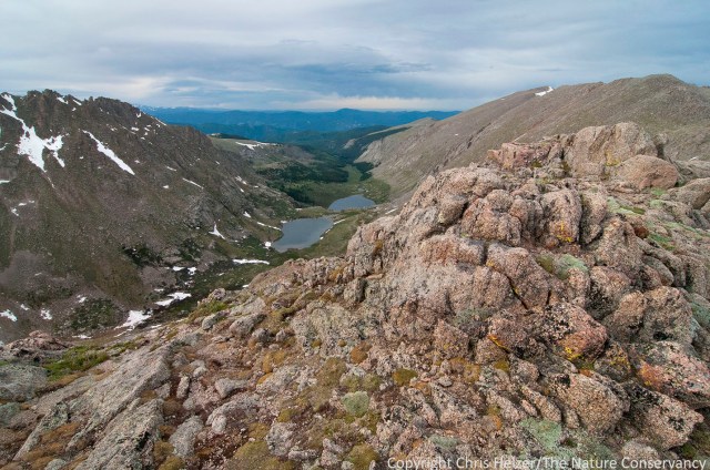 Summit lake near Mount Evans.