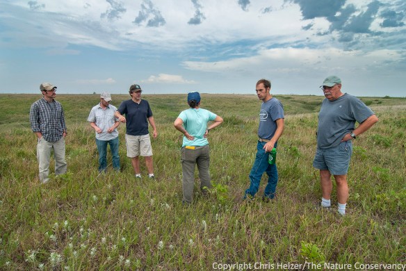 The tour group included (from left) 