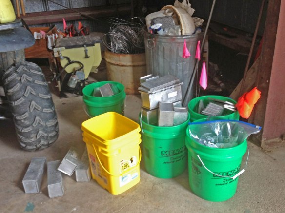 My pile of science. Traps generously lent out by Montana State University and Kansas State.