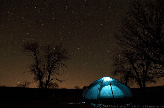 We weren't remote enough to escape lights from nearby towns, but we still had a pretty great night sky show to admire.