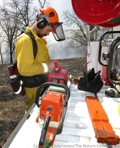 2014 Spring burn at TNC Rulo Bluffs Preserve. Nelson Winkel.