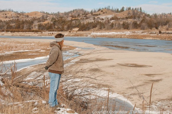 Kim Helzer. Niobrara river in winter. The Nature Conservancy's Niobrara Valley Preserve, Nebraska.