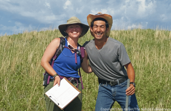 Katharine Hogan and Eric Chien are the 2016-17 Hubbard Fellows for The Nature Conservancy in Nebraska.