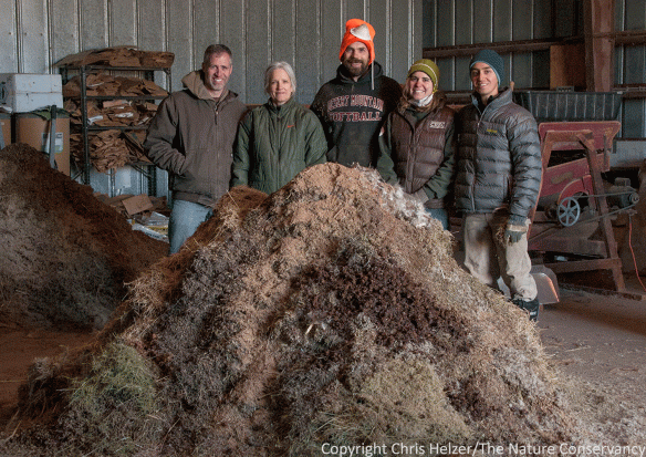 Our staff celebrates a successful year of seed harvest back in 2015.